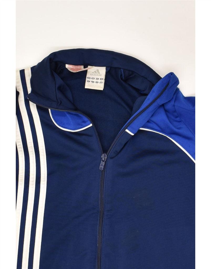 ADIDAS Boys Tracksuit Top Jacket 13-14 Years Navy Blue Polyester | Vintage Adidas | Thrift | Second-Hand Adidas | Used Clothing | Messina Hembry 