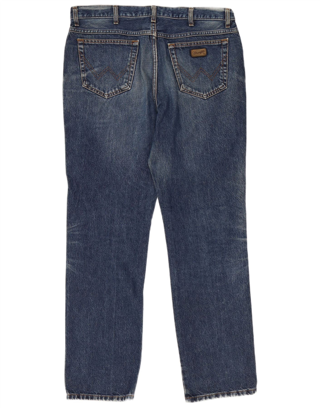 Wrangler Mens Texas Straight Jeans W38 L34 Blue Cotton