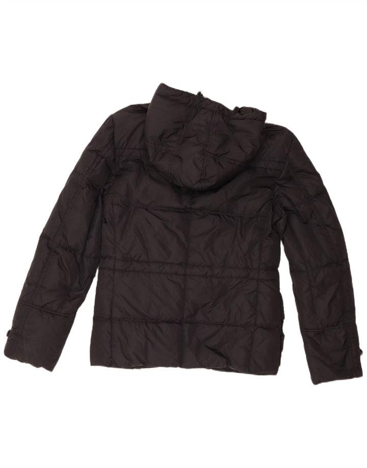 PEUTEREY Mens Hooded Padded Jacket UK 40 Large Black Polyamide