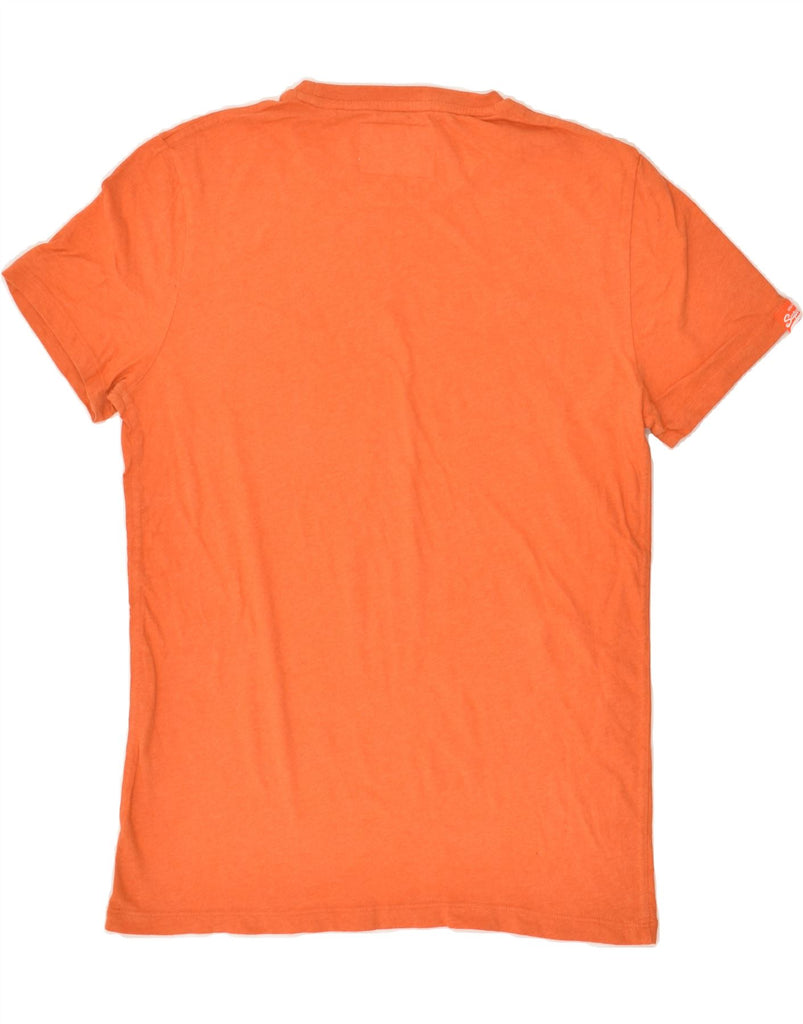 SUPERDRY Womens T-Shirt Top UK 14 Large Orange | Vintage Superdry | Thrift | Second-Hand Superdry | Used Clothing | Messina Hembry 