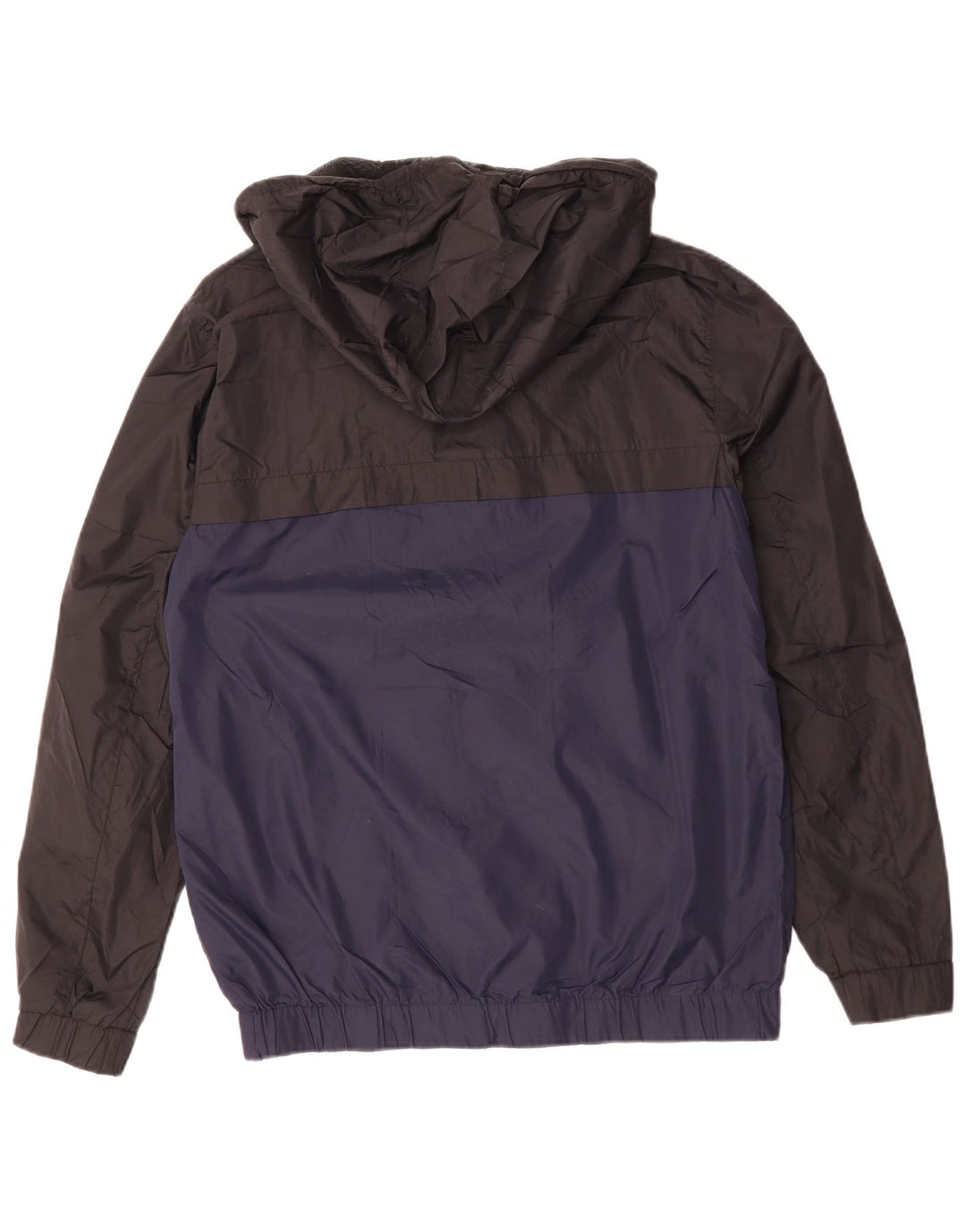 CALVIN KLEIN JEANS Mens Graphic Rain Jacket UK 38 Medium Blue Colourblock