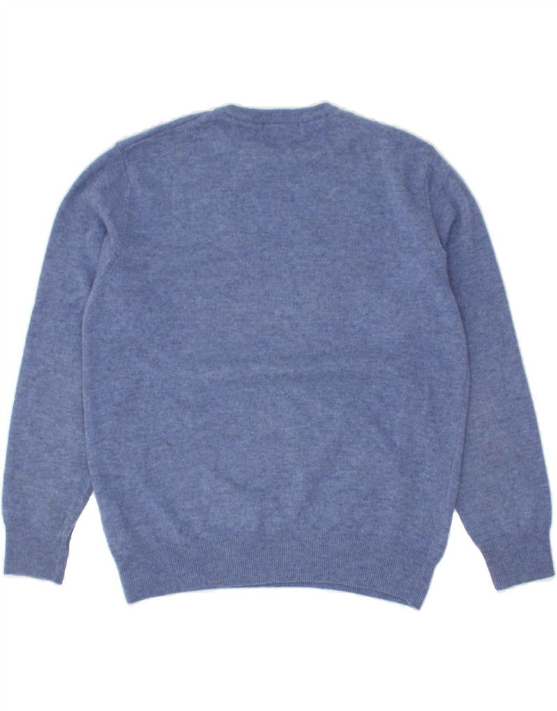 KAPPA Boys Crew Neck Jumper Sweater 11-12 Years XL Blue Lambswool | Vintage Kappa | Thrift | Second-Hand Kappa | Used Clothing | Messina Hembry 