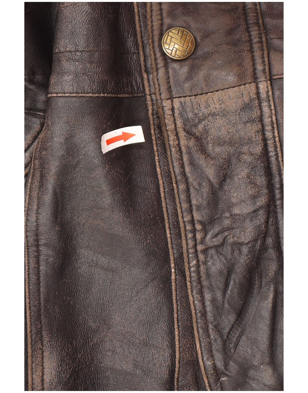 Vintage Mens Leather Jacket UK 44 2XL Black Leather