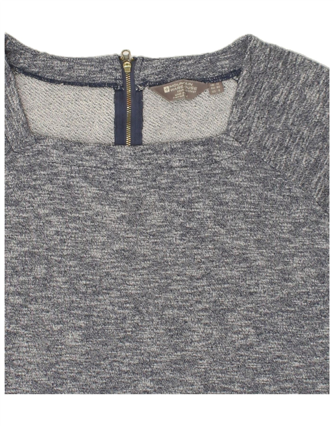 MOUNTAIN WAREHOUSE Womens Top Long Sleeve UK 12 Medium Navy Blue Flecked Vintage Mountain Warehouse and Second-Hand Mountain Warehouse from Messina Hembry 