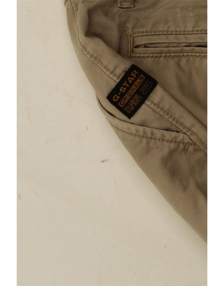 G-Star Mens Straight Chino Trousers W32 L33 Beige