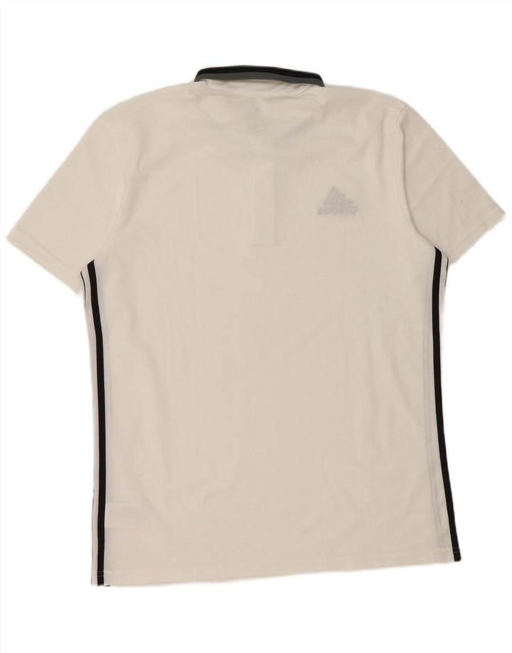 Adidas Mens Climalite Polo Shirt Large White Polyester