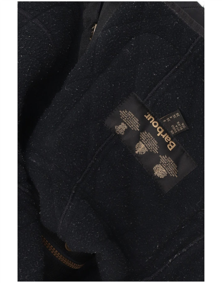 Barbour Womens Quilted Jacket UK 8 Small Navy Blue