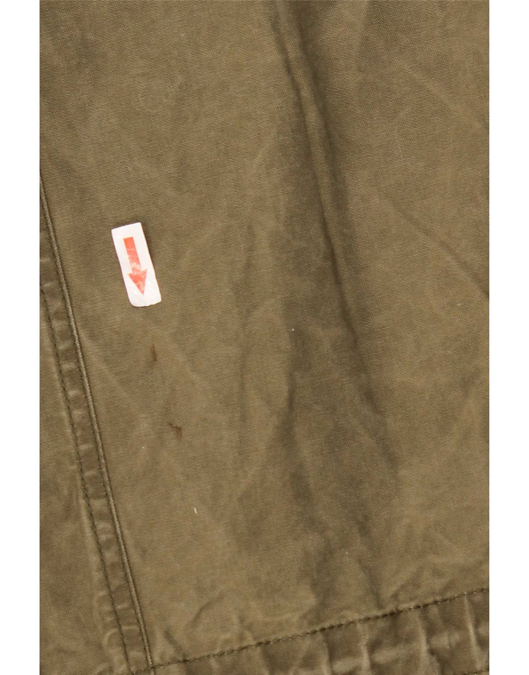 Bomboogie Mens Hooded Parka Jacket UK 42 XL Khaki Cotton