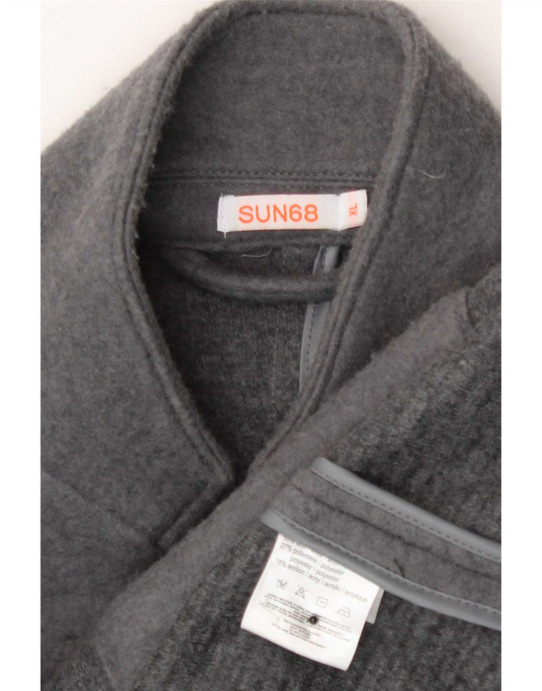 Sun68 Mens 5 Button Blazer Jacket UK 42 XL Grey Wool