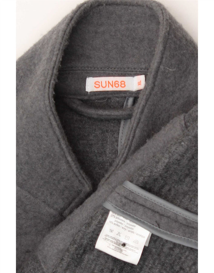 Sun68 Mens 5 Button Blazer Jacket UK 42 XL Grey Wool
