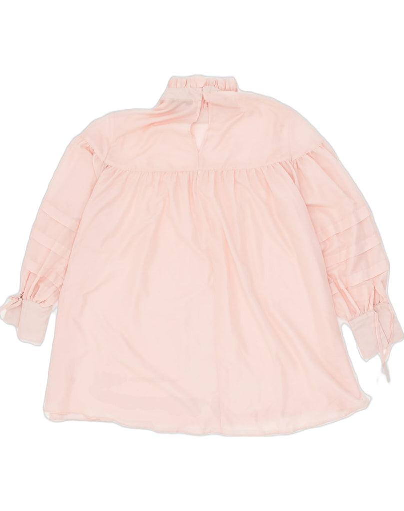 TOPSHOP Womens Oversized Blouse Top UK 6 XS Pink Polyester | Vintage Topshop | Thrift | Second-Hand Topshop | Used Clothing | Messina Hembry 