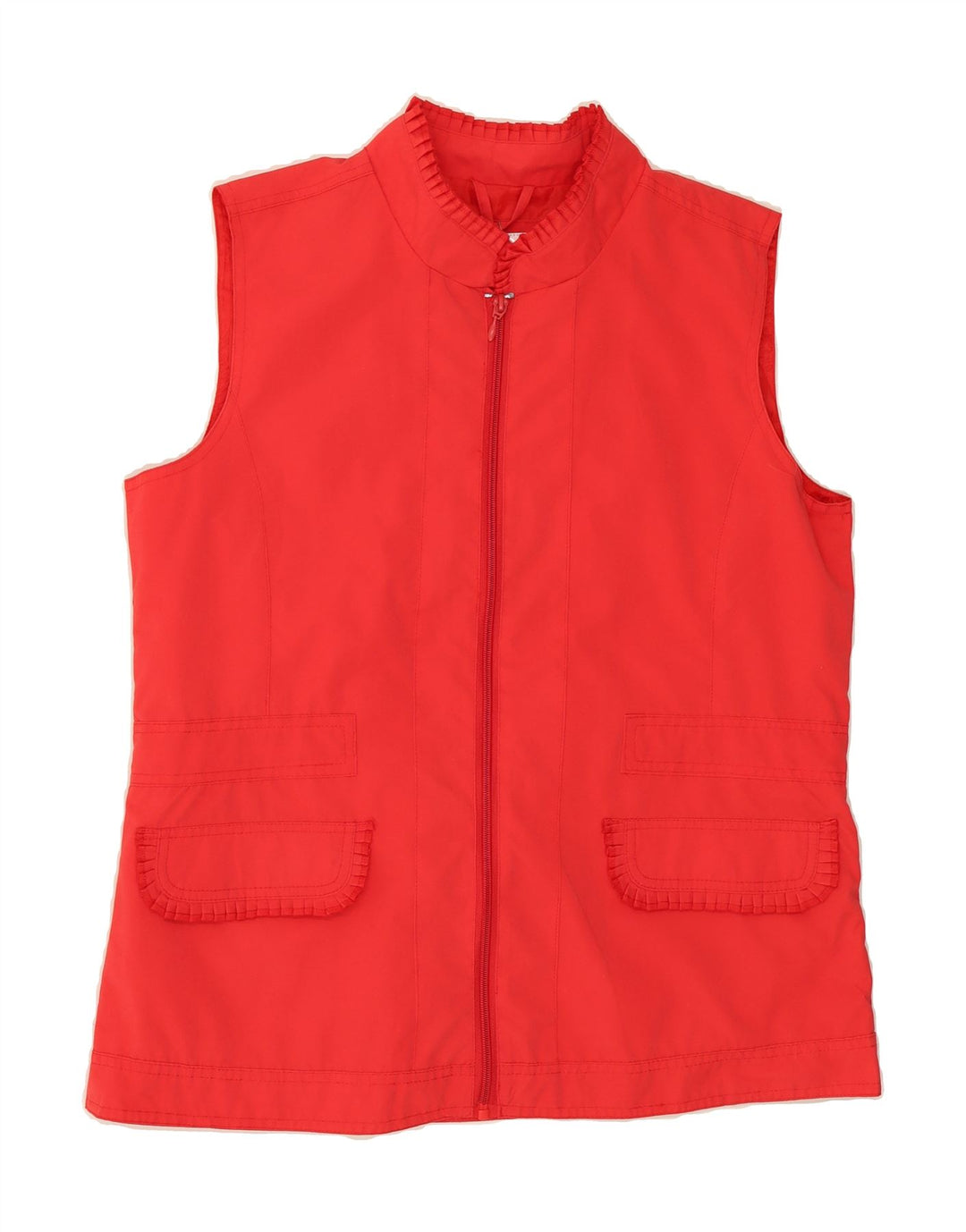 PACO Womens Sleeveless Cardigan Top UK 16 Large Red Polyester Vintage Paco and Second-Hand Paco from Messina Hembry 
