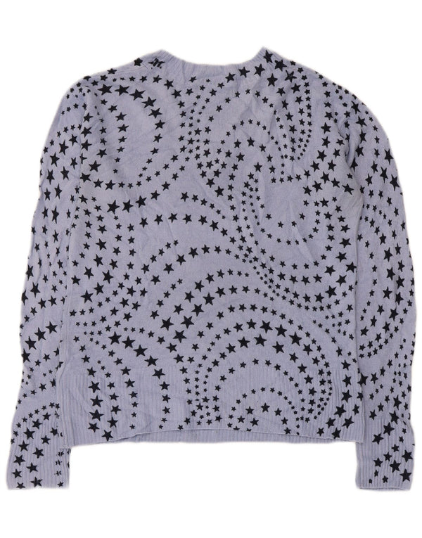 Marks & Spencer Womens Abstract Pattern V-Neck Jumper Sweater UK 10 Small B