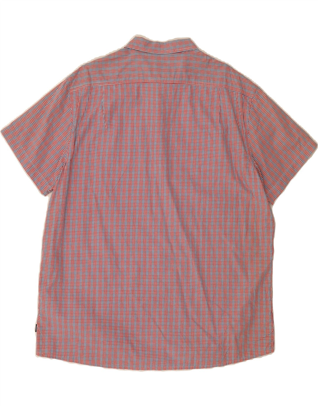 IZOD Mens Slim Fit Short Sleeve Shirt XL Multicoloured Check Cotton Vintage Izod and Second-Hand Izod from Messina Hembry 