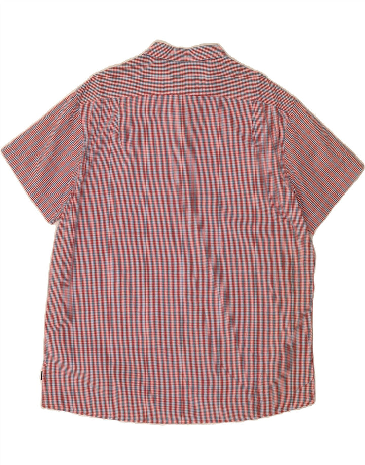 IZOD Mens Slim Fit Short Sleeve Shirt XL Multicoloured Check Cotton Vintage Izod and Second-Hand Izod from Messina Hembry 