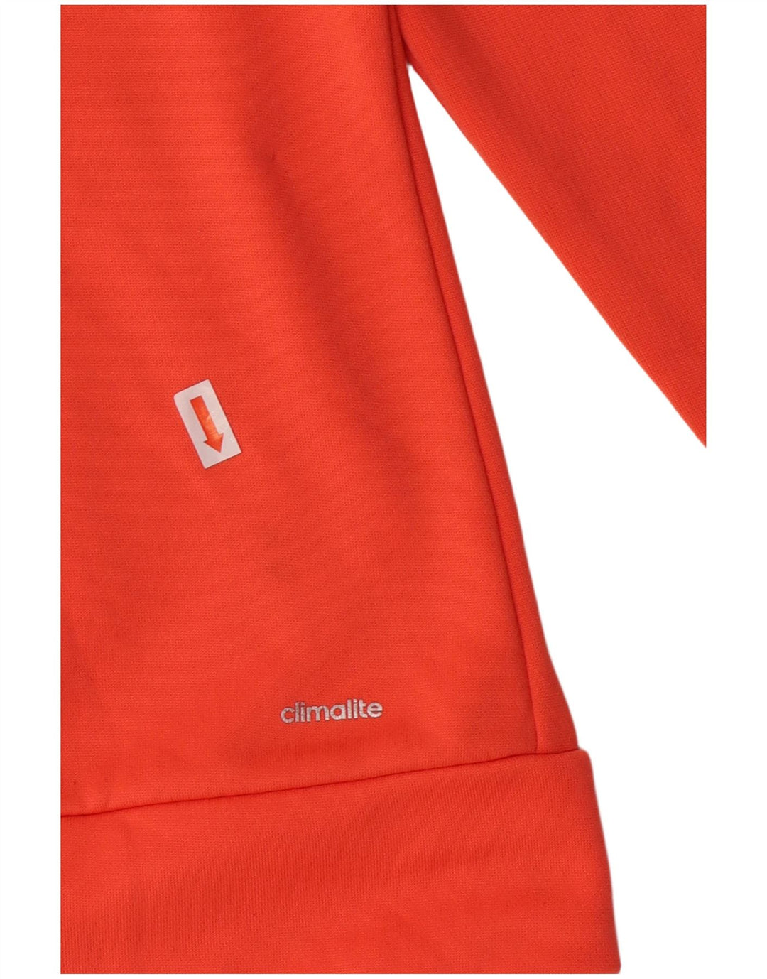 ADIDAS Womens Climalite Tracksuit Top Jacket UK 8/10 Small Orange