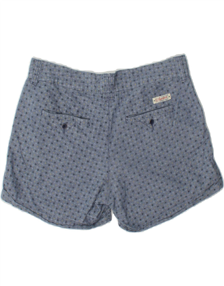 TOMMY HILFIGER Womens Chino Shorts Medium W30  Blue Floral Cotton Vintage Tommy Hilfiger and Second-Hand Tommy Hilfiger from Messina Hembry 