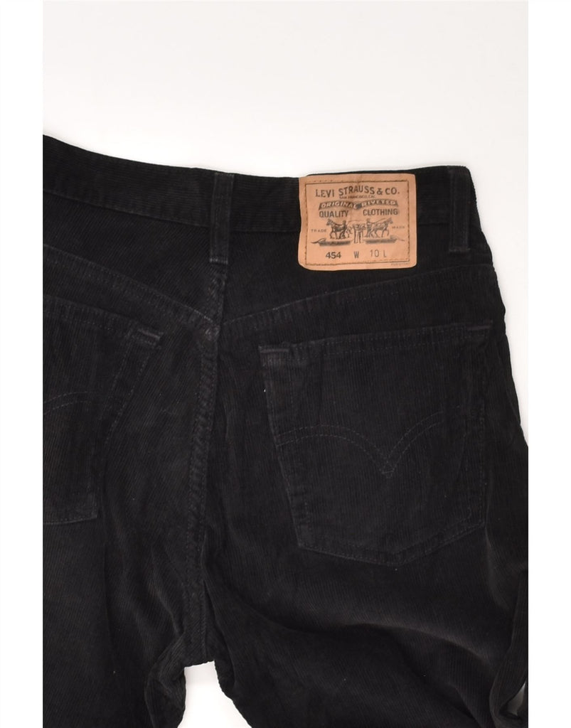 LEVI'S Womens Slim Corduroy Trousers US 10 Large W30 L32 Black Cotton | Vintage Levi's | Thrift | Second-Hand Levi's | Used Clothing | Messina Hembry 