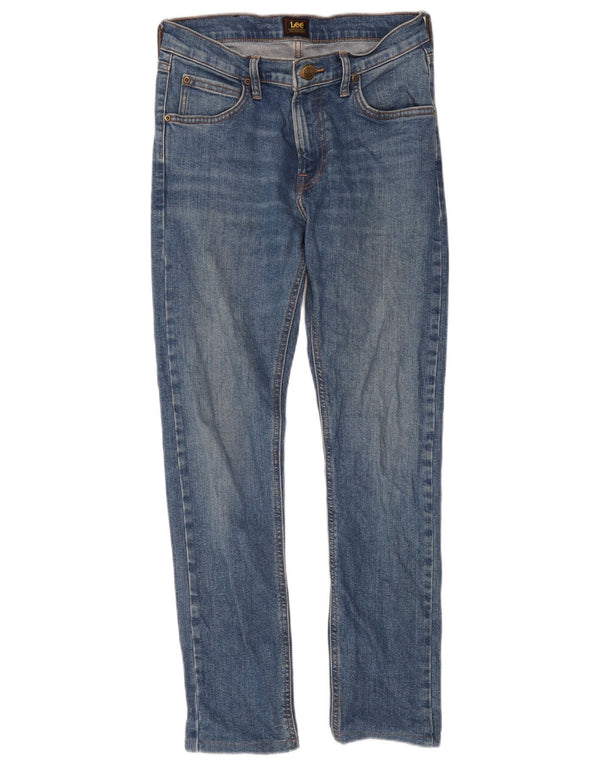Lee Womens Luke Tapered Slim Jeans W27 L32 Blue Cotton