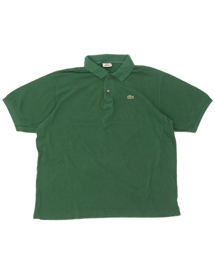 Lacoste Mens Polo Shirt Size 7 2XL Green Cotton