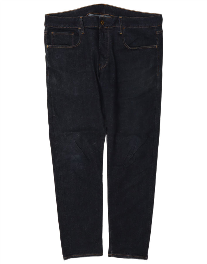 G-Star Mens Slim Jeans W35 L30 Navy Blue Cotton