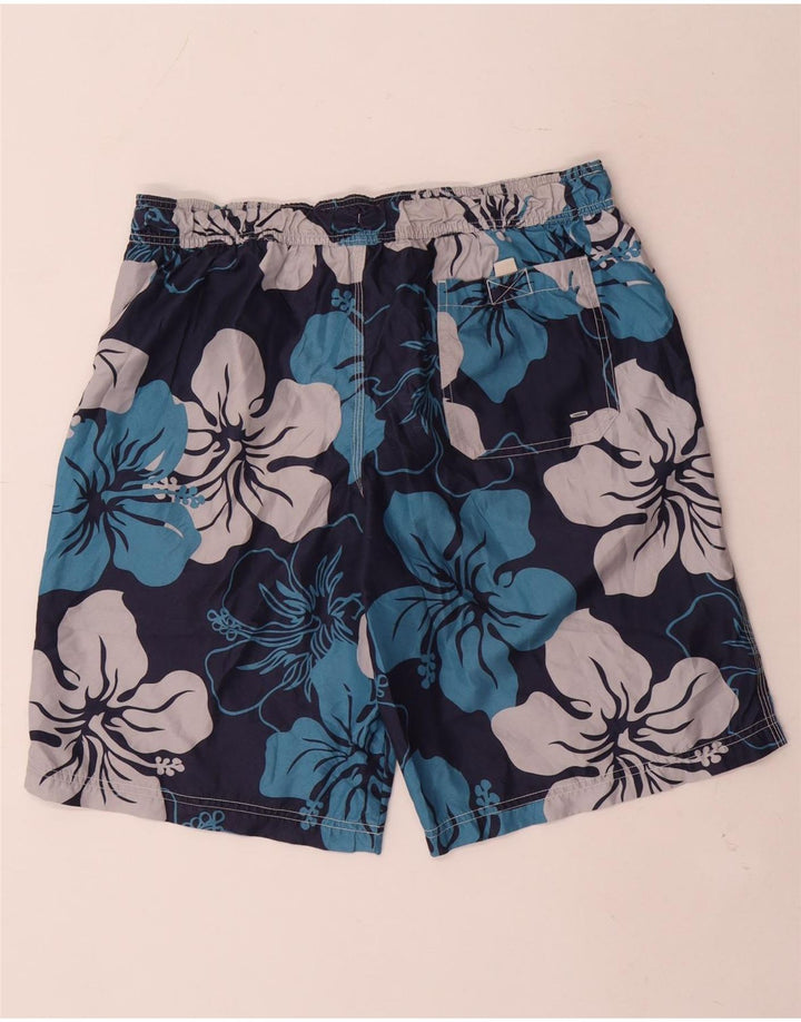 Marks & Spencer Mens Blue Harbour Swimming Shorts Medium Navy Blue Floral