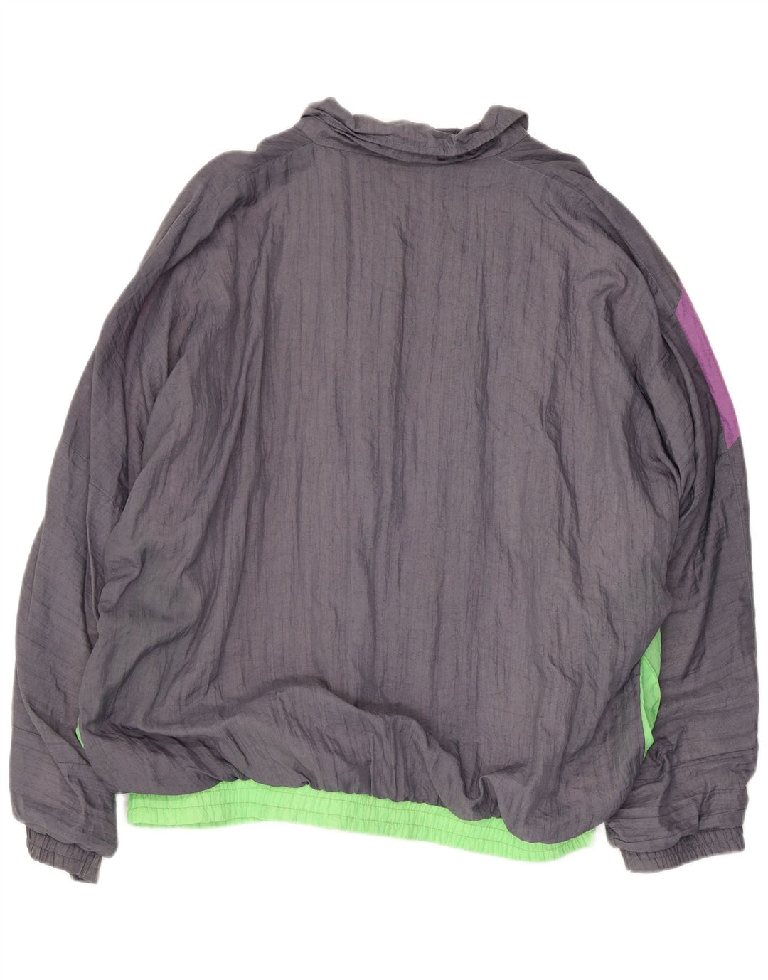 CLIPPER Mens Tracksuit Top Jacket UK 46 2XL Grey Colourblock Cotton