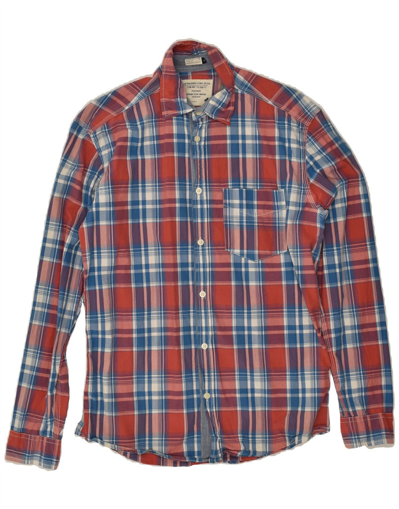 JACK & JONES Mens Shirt Small Red Check Cotton | Vintage Jack & Jones | Thrift | Second-Hand Jack & Jones | Used Clothing | Messina Hembry 