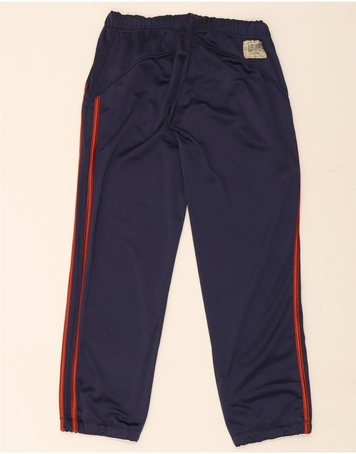 Leone Mens Graphic Hooded Full Tracksuit Small  Navy Blue Polyester