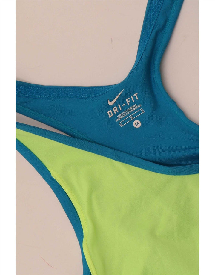 Nike Womens Dri Fit Vest Top UK 12 Medium Blue