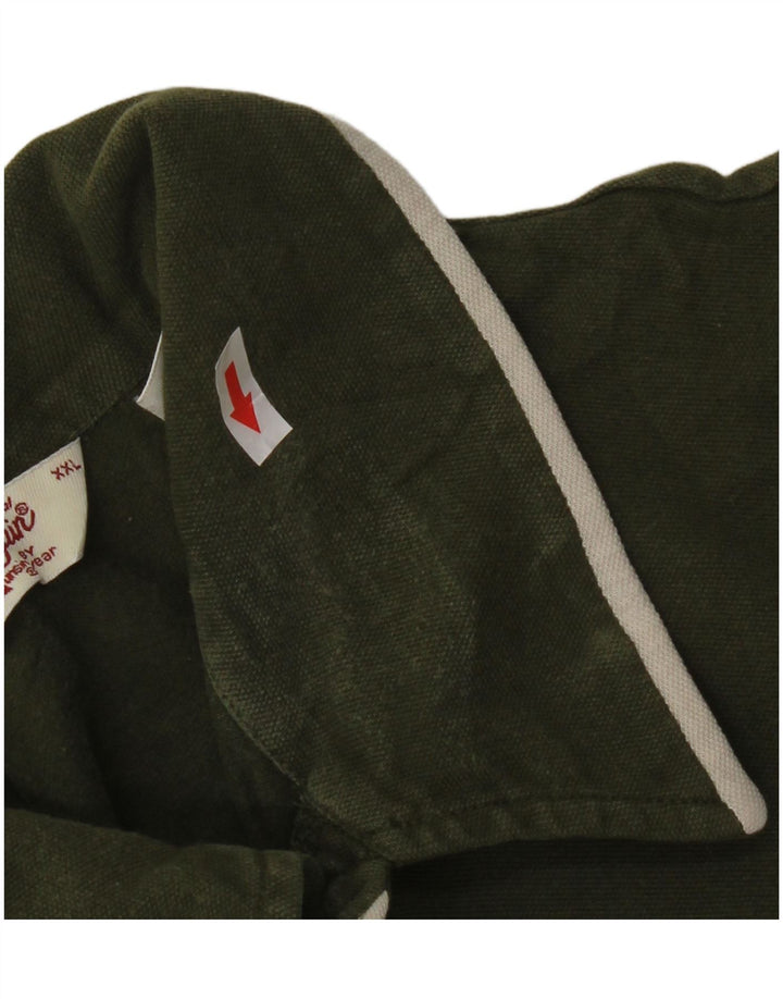 Penguin Mens Polo Shirt 2XL Green Cotton