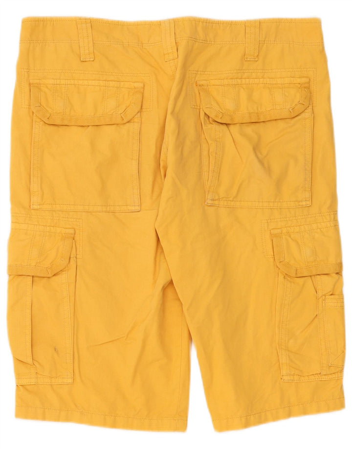 Rifle Mens Cargo Shorts W33 Medium Yellow Cotton