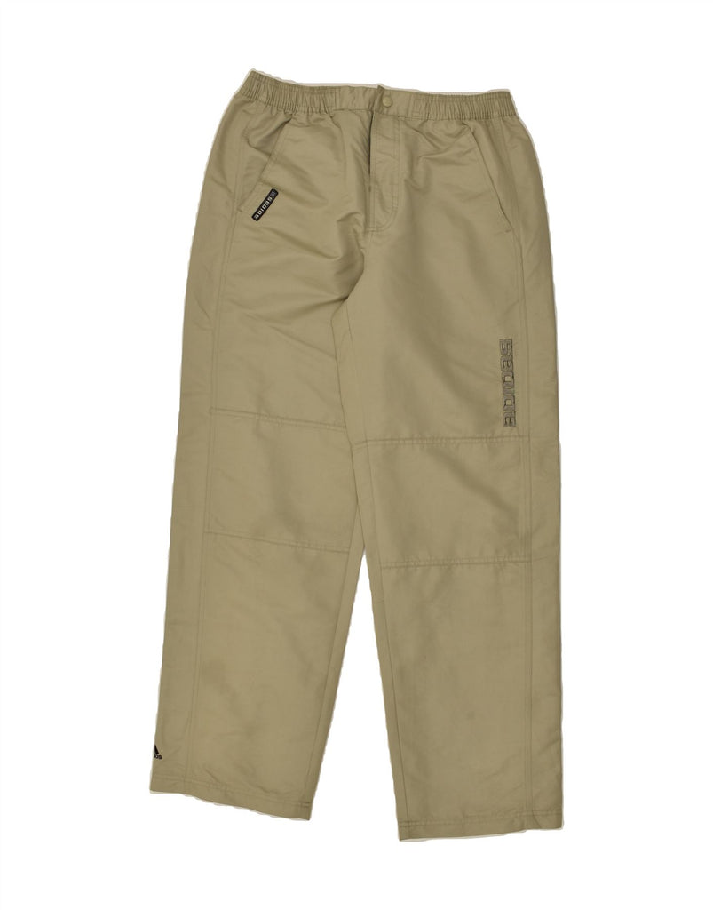 ADIDAS Mens Waterproof Trousers Medium W32 L31  Khaki Polyester | Vintage Adidas | Thrift | Second-Hand Adidas | Used Clothing | Messina Hembry 