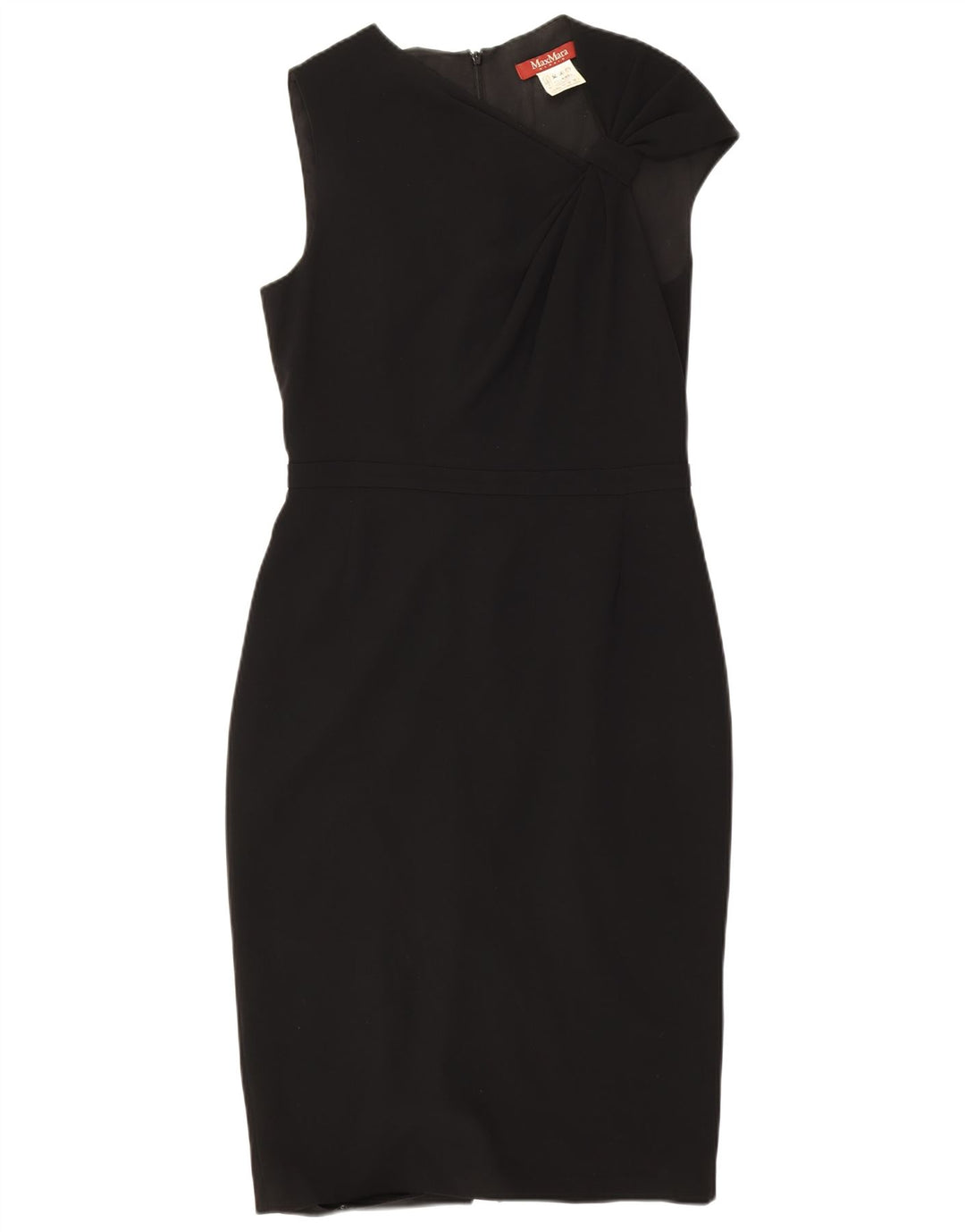 Max Mara Womens Sleeveless Bodycon Dress IT 44 Medium Black