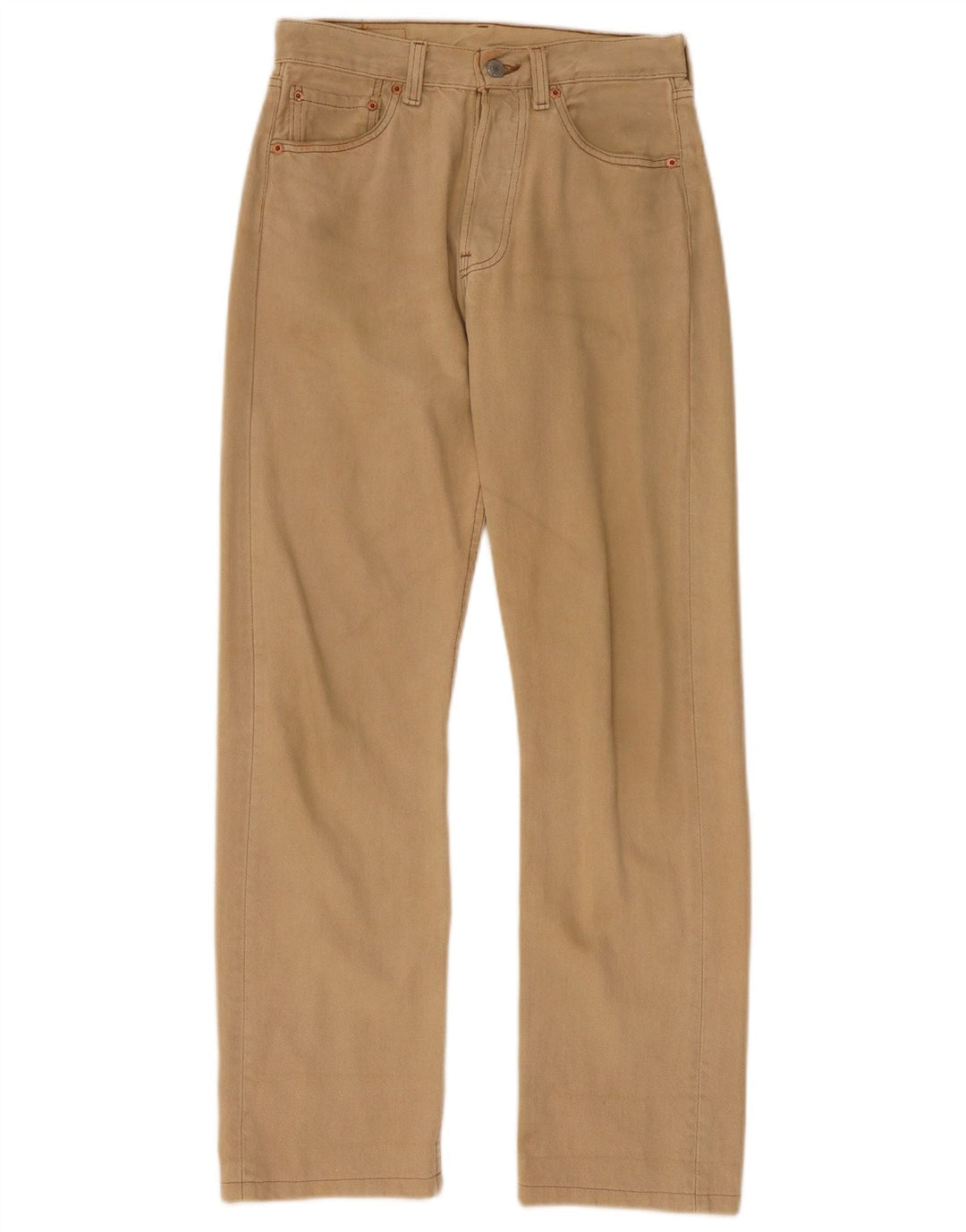 Levi's Mens 501 Straight Jeans  W28 L30 Beige