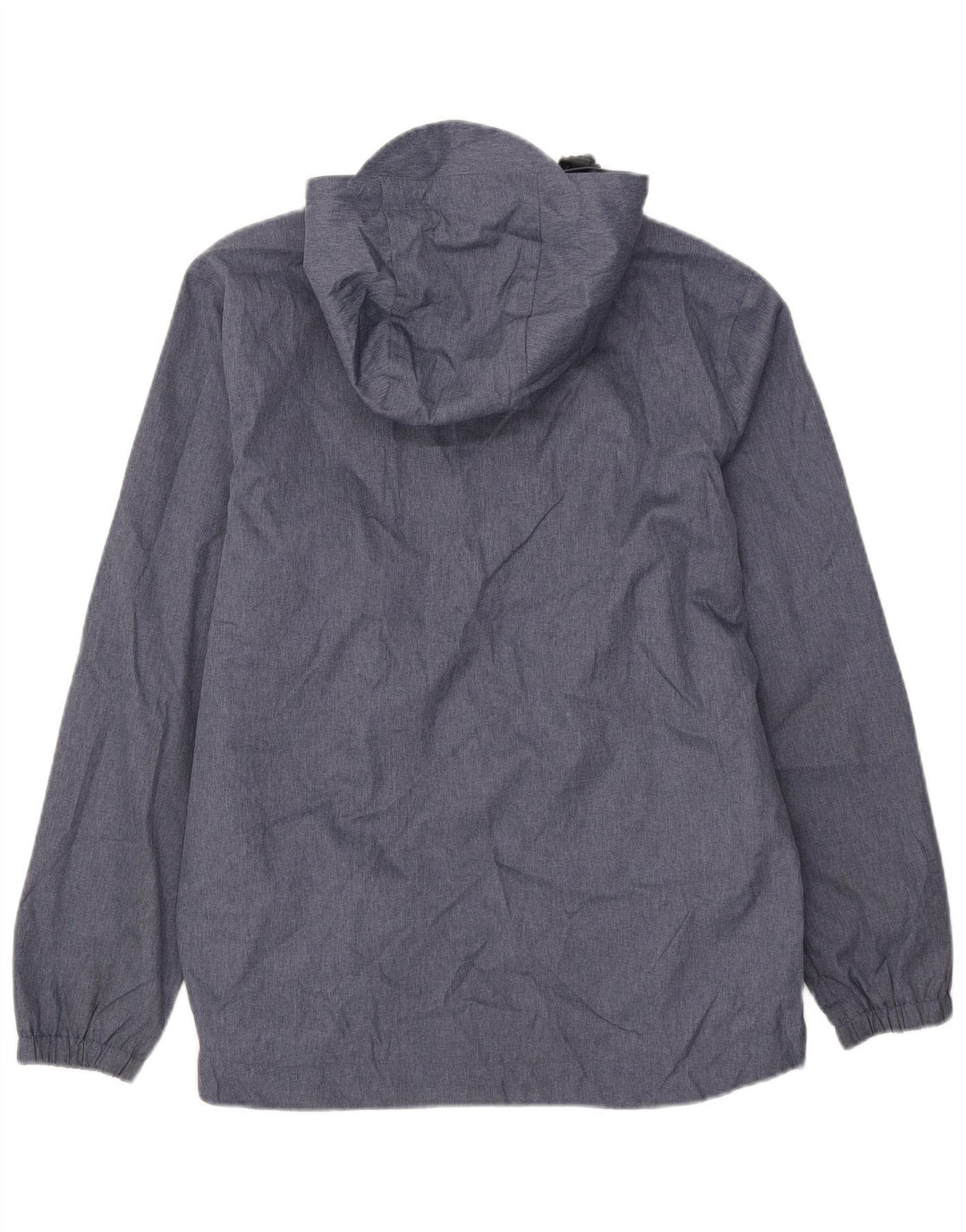 Lyle & Scott Mens Hooded Rain Jacket UK 38 Medium Blue Polyester
