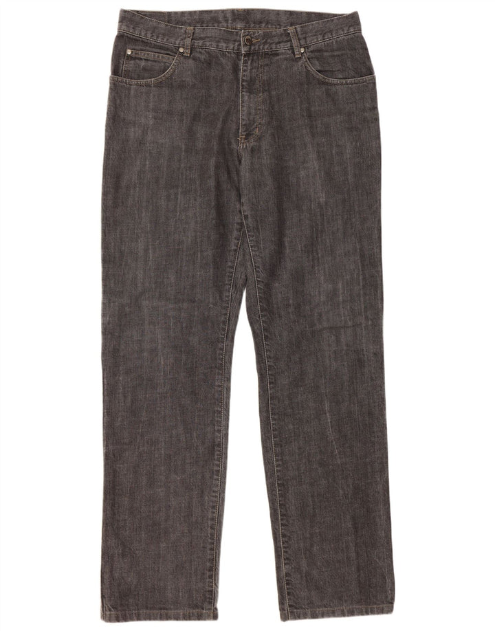 Marina Yachting Mens Straight Jeans W36 L33 Grey Cotton
