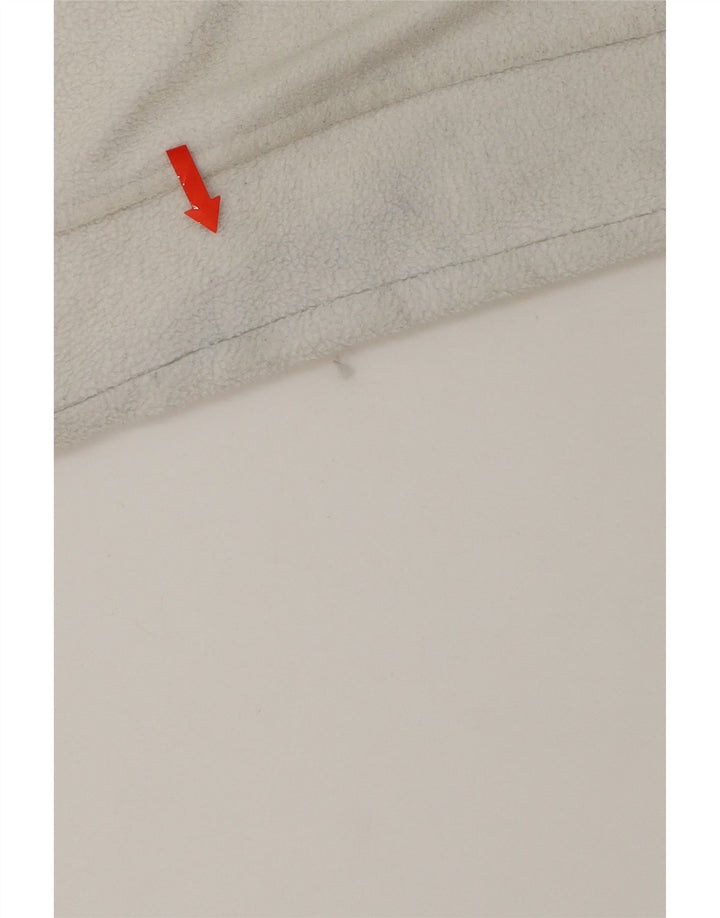 DIADORA Womens Fleece Jacket UK 10 Small White Polyester Vintage Diadora and Second-Hand Diadora from Messina Hembry 
