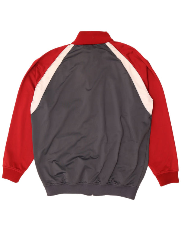 Kappa Mens Tracksuit Top Jacket 3XL Grey Colourblock Polyester