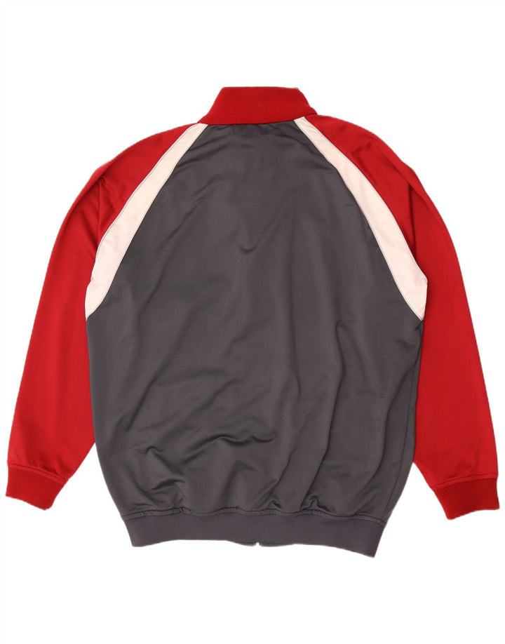 Kappa Mens Tracksuit Top Jacket 3XL Grey Colourblock Polyester