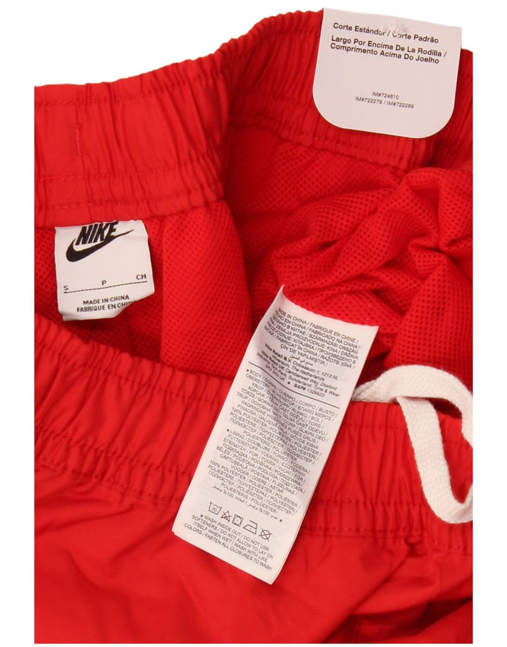 Nike Mens Swimming Shorts Small  Red Polyester