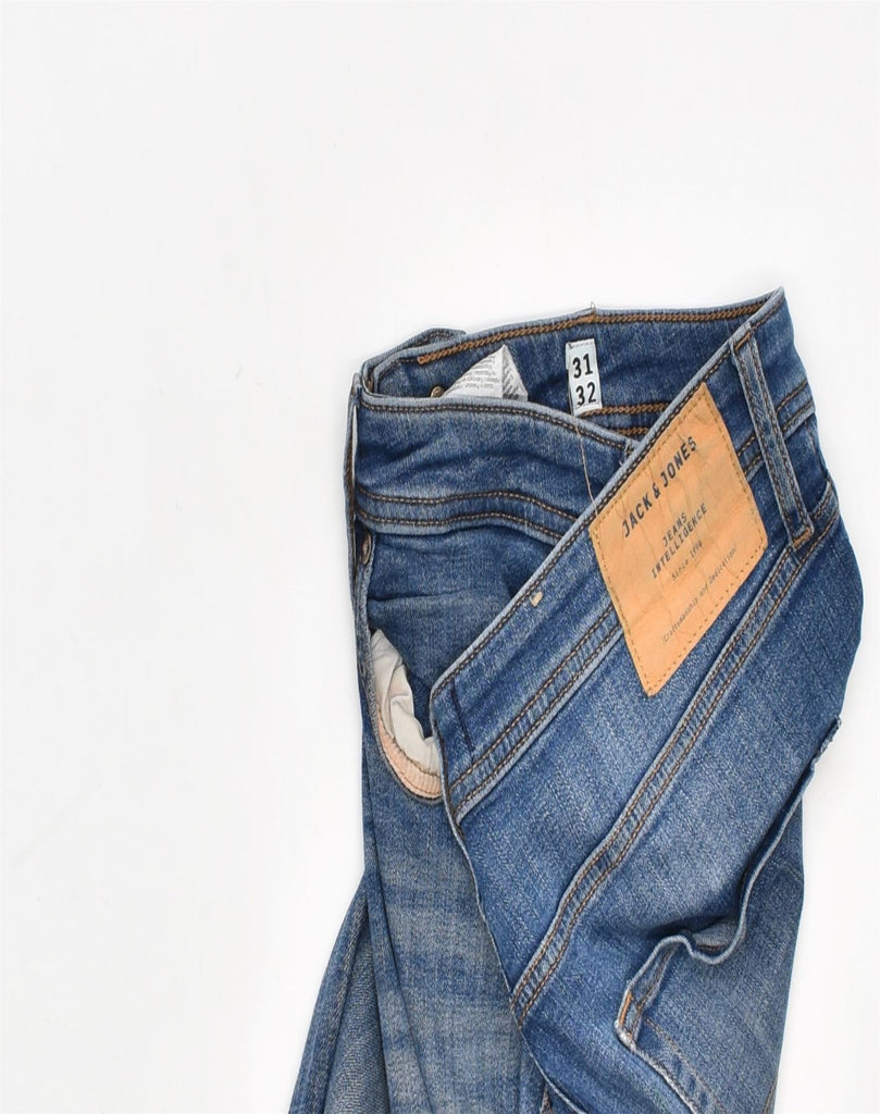 JACK & JONES Mens Slim Jeans W31 L32 Blue Cotton | Vintage | Thrift | Second-Hand | Used Clothing | Messina Hembry 