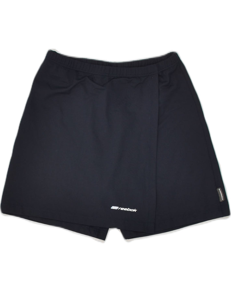 REEBOK Womens Skort UK 10 Small  Navy Blue Nylon | Vintage Reebok | Thrift | Second-Hand Reebok | Used Clothing | Messina Hembry 