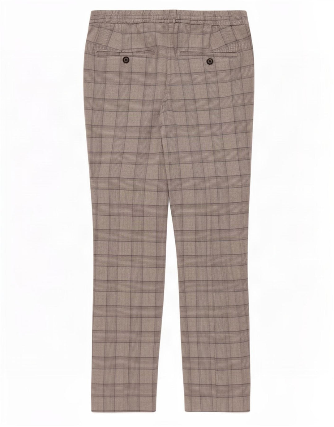 Zara Mens Slim Chino Trousers Medium W31 L28 Grey Houndstooth