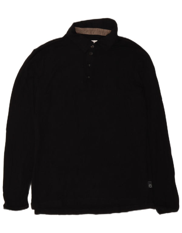 Armani Collezioni Mens Long Sleeve Polo Shirt XL Black