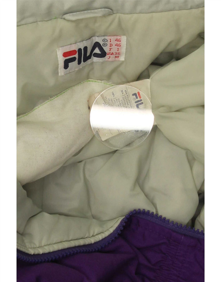 Fila Mens Ski Jumpsuit IT 46 Small  Purple Colourblock Polyester