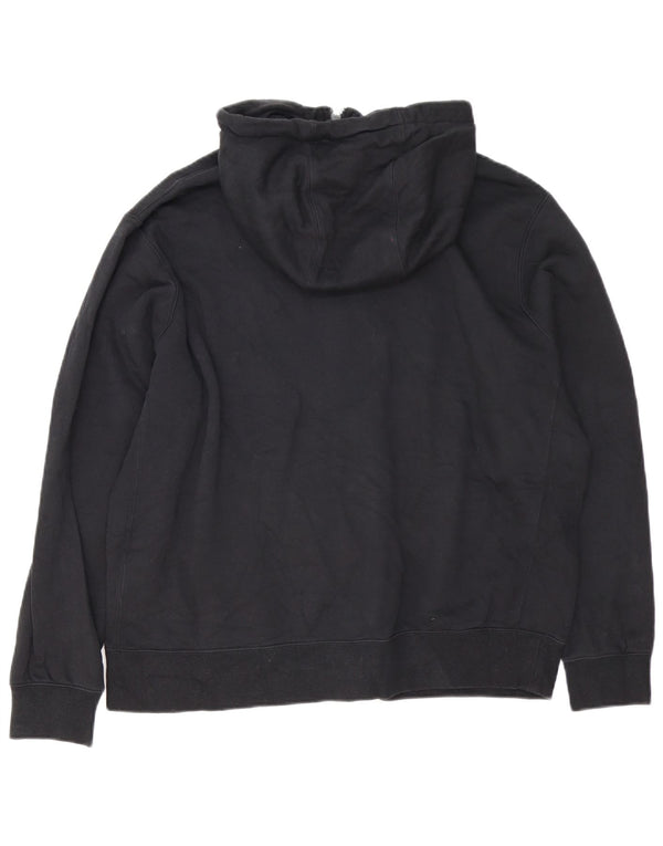 Nike Mens Zip Hoodie Sweater XL Black Cotton