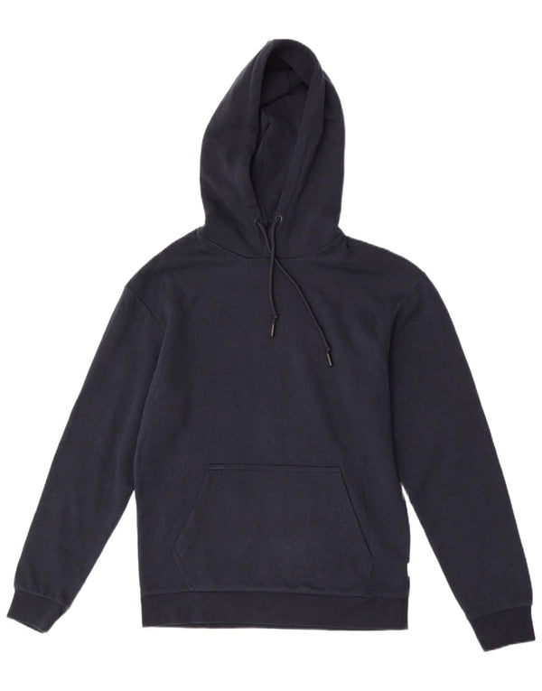 Jack & Jones Mens Hoodie Jumper Small Navy Blue Polyester
