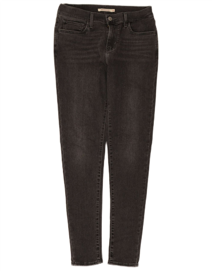 Levi's Womens 710 Super Skinny Jeans W29 L30 Grey Cotton