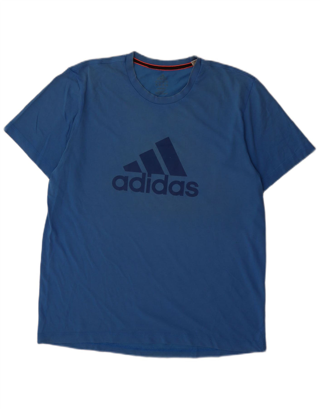 Adidas Mens Graphic T-Shirt Top Large Blue Cotton
